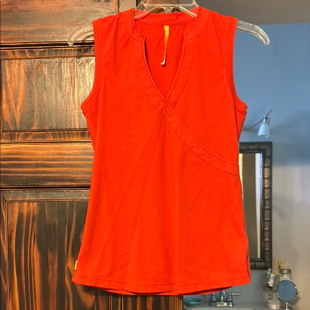 Sleeveless Red Top